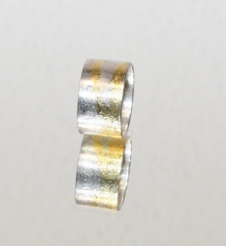 Ring aus Silber mit Feingold